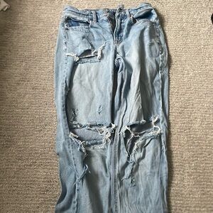 American eagle ripped denim